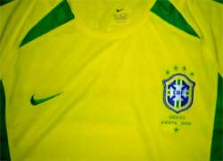 ブラジル代表２００２ ホーム 優勝記念レプリカ サッカー ユニフォーム