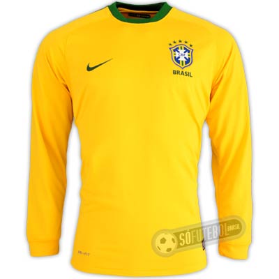 ブラジル代表2010ホーム 長袖 - サッカーユニフォームの販売